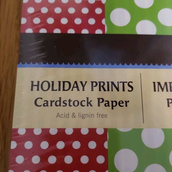 Recollections 8.5x11 Cardstock Paper Holiday Prints Acid Lignin Free New - Picture 6 of 6